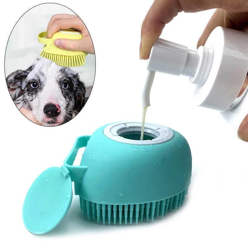 EsponjaPet de Silicone para Banho